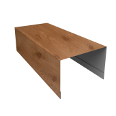 Крышка для забора из сайдинга ЭкоБрус 0,45 Print Premium Pine Wood Fresh (3м) Центр Кровли
