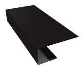J-Профиль 18мм 0,5 PurLite Matt RAL 9005 черный (3м) Центр Кровли