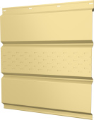 Софит металлический Классик v02 Grand Line центральная перфорация 0,45 PE с пленкой RAL 1014 слоновая кость Центр Кровли