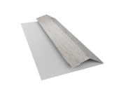 Планка финишная БХ new 0,45 Print Elite Snow Wood TwinColor (3м) Центр Кровли