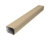 Труба гофрированная Vortex Lite 76х102х1000мм PE RAL 1014 слоновая кость Центр Кровли