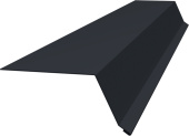 Планка капельник 100х55 Grand Line 0,45 Drap двухсторонний RAL 7024 мокрый асфальт (2м) Центр Кровли