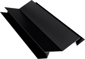 Планка угла внутреннего сложного 135 градусов Экобрус Grand Line 0,5 Drap RAL 9005 черный (3м) Центр Кровли