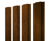 Штакетник Прямоугольный с прямым резом 0,45 Print Elite Golden Wood TwinColor Центр Кровли