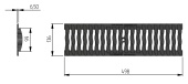 Решетка Aquastok Norma DN100 А15 500х136х15 (310031A) Центр Кровли