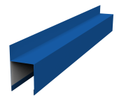 Планка опорная составная внешняя для забора жалюзи Palermo 0,45 PE RAL 5005 сигнальный синий (1,8м) Центр Кровли