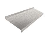 Отлив простой 250 0,45 Print Elite Snow Wood TwinColor (2м) Центр Кровли