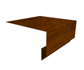 Планка околооконная сложная БХ new 200х75х27 0,45 Print-Double Premium Golden Wood Intense F (2м) Центр Кровли