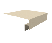 Планка околооконная сложная Экобрус Grand Line 250х50х25 0,45 Print Elite Milky Wood TwinColor (3м) Центр Кровли