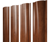 Штакетник Круглый с прямым резом 0,45 Print Elite Rowan TwinColor Центр Кровли