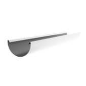 Желоб полукруглый Optima 185 мм 3м RAL 9003 Центр Кровли