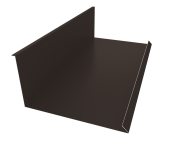 Планка примыкания нижняя к трубе 130х240 0,45 PE RR 32 темно-коричневый (2м) Центр Кровли