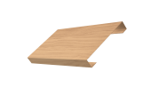 Ламель лицевая 125 забора жалюзи Texas 0,45 Print Elite с пленкой Honey Wood TwinColor Центр Кровли