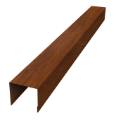 Стойка боковая крепежная для забора жалюзи Palermo 0,45 Print-Double Premium Golden Wood Fresh (2,5м) Центр Кровли