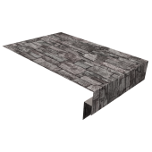 Планка околооконная сложная 250х50х12 (j-фаска) 0,45 Print Elite Fine Stone TwinColor (2м) Центр Кровли