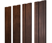 Штакетник Twin с прямым резом 0,45 Print Premium Cherry Wood Fresh TwinColor Центр Кровли