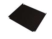 Кликфальц Double Pro Gofr Grand Line 0,5 Drap TX с пленкой на замках RAL 9005 черный Центр Кровли