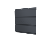 Софит металлический Grand Line центральная перфорация 0,4 PE с пленкой RAL 7024 мокрый асфальт (3м) Центр Кровли