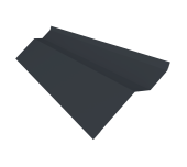 Планка примыкания внакладку Фартук S6 пристенный накладной 0,5 Satin Matt TX RAL 7024 мокрый асфальт (2м) Центр Кровли