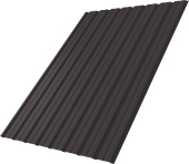 Профнастил С10B Grand Line 0,5 GreenCoat Pural БТ матовый RR 32 темно-коричневый (RAL 8019 серо-коричневый) Центр Кровли