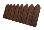 Профнастил C10A фигурный 0,45 Print-Double Premium Cherry Wood Dark F Центр Кровли