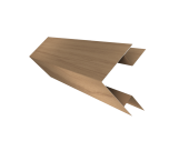 Планка угла внешнего сложного БХ new 0,45 Print Elite Honey Wood TwinColor (2м) Центр Кровли