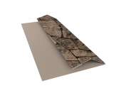 Планка финишная БХ new 0,45 Print Elite King Stone TwinColor (3м) Центр Кровли