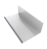Планка примыкания нижняя к трубе 130х240 0,5 Satin с пленкой RAL 7004 сигнальный серый (3м) Центр Кровли