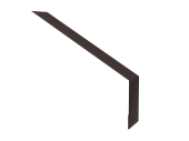 Планка карнизная для мягкой кровли 135х50 0,5 Satin Matt TX RR 32 темно-коричневый (3м) Центр Кровли