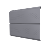 Софит ЭкоБрус new c перфорацией 0,45 PE с пленкой RAL 7004 сигнальный серый Центр Кровли