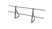 Ограждение кровельное на фальц Optima 0,65х2м RAL 7005 Центр Кровли