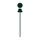 Саморез кровельный Daxmer 4,8х80 (100шт) сверло №1 RAL 6005 Центр Кровли