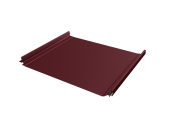 Кликфальц Pro Grand Line 0,5 Satin с пленкой на замках RAL 3005 красное вино Центр Кровли