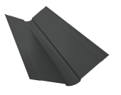 Планка ендовы верхней фигурной 150x150 0,5 Drap RAL 7016 антрацитово-серый (2м) Центр Кровли