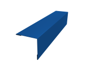 Планка завершающая 50х50 жалюзи Milan 0,5 Satin RAL 5005 сигнальный синий (2м) Центр Кровли