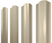 Штакетник М-образный B фигурный 0,45 Print Elite Milky Wood TwinColor Центр Кровли