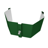 Крепление трубы для гофры на кирпич Vortex Lite PE RAL 6002 лиственно-зеленый Центр Кровли