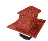 Вентилятор кровельный для композитной черепицы Metrotile HV15-15 MetroViksen красный Центр Кровли