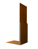 Планка приемная оконная 0,4 Print Premium Golden Wood Intense FTC (2м) Центр Кровли