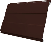 Софит металлический Вертикаль 0,2 prof Grand Line 0,45 PE с пленкой NL 805 серо-коричневый гефест Центр Кровли