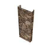 Полустолб для С8,С10 0,45 Print Elite с пленкой King Stone TwinColor (L1,5) Центр Кровли