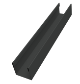 Стойка жалюзи Milan Slim 0,45 PE-Double RAL 7016 антрацитово-серый (1,8м) Центр Кровли