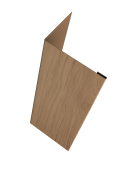 Нащельник (для калиток и ворот) 25х35 жалюзи Milan, Tokyo, Palermo 0,45 Print Elite Honey Wood TwinColor (L1,68) Центр Кровли
