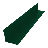 Угол внутренний 70х70 0,45 PE-Double с пленкой RAL 6005 зеленый мох (3м) Центр Кровли