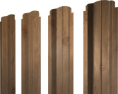 Штакетник П-образный B фигурный Grand Line 0,45 Print Premium Pine Wood Fresh Центр Кровли