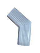 Колено трубы гофрированное боковое правое Vortex Lite 76х102мм PE RAL 9003 Центр Кровли