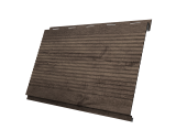 Софит Вертикаль 0,2 Grand Line gofr 0,45 Print Premium с пленкой Almond Wood Fresh Центр Кровли