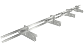 Снегозадержатель трубчатый для фальца Премиум d 45х25 RAL 9016 (3м) оцинкованный Центр Кровли