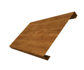 Ламель лицевая 200 забора жалюзи Texas 0,45 Print Elite с пленкой Golden Wood TwinColor Центр Кровли