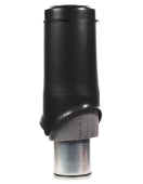 Выход вентиляции Krovent Pipe-VT 150 изолированный черный Центр Кровли